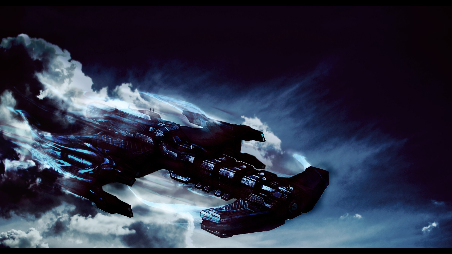 General 1920x1080 StarCraft hyperion video games PC gaming science fiction spaceship vehicle video game art
