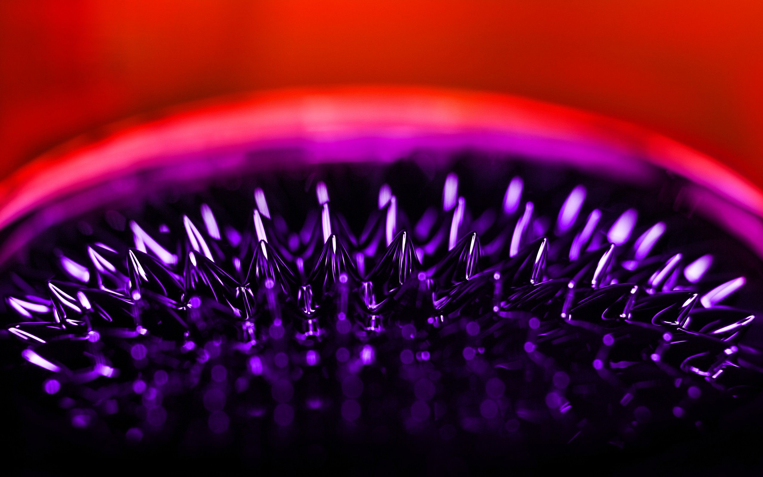 General 2560x1600 Ferrofluid macro bokeh purple red