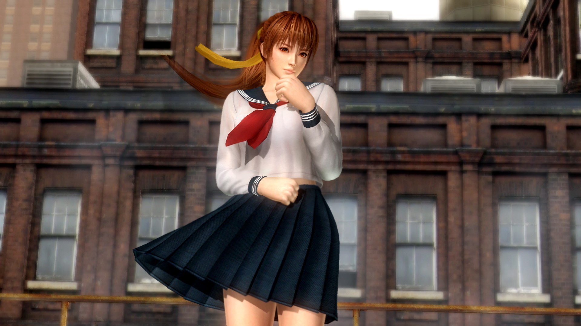 Anime 1920x1080 video games school uniform Dead or Alive 5 video game girls video game warriors women video game characters
