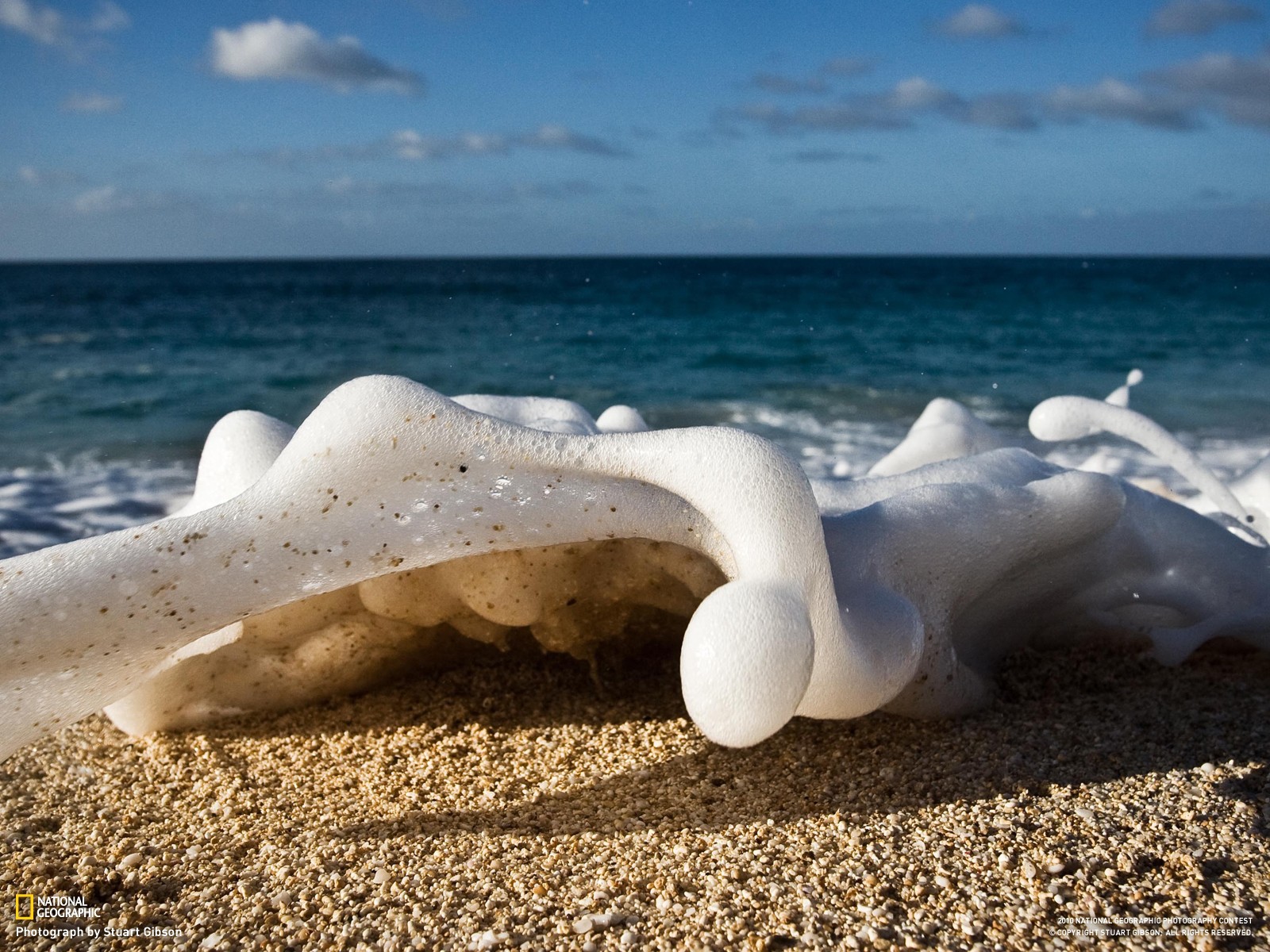 General 1600x1200 worm's eye view sand sea waves beach National Geographic 2010 (Year) outdoors foam