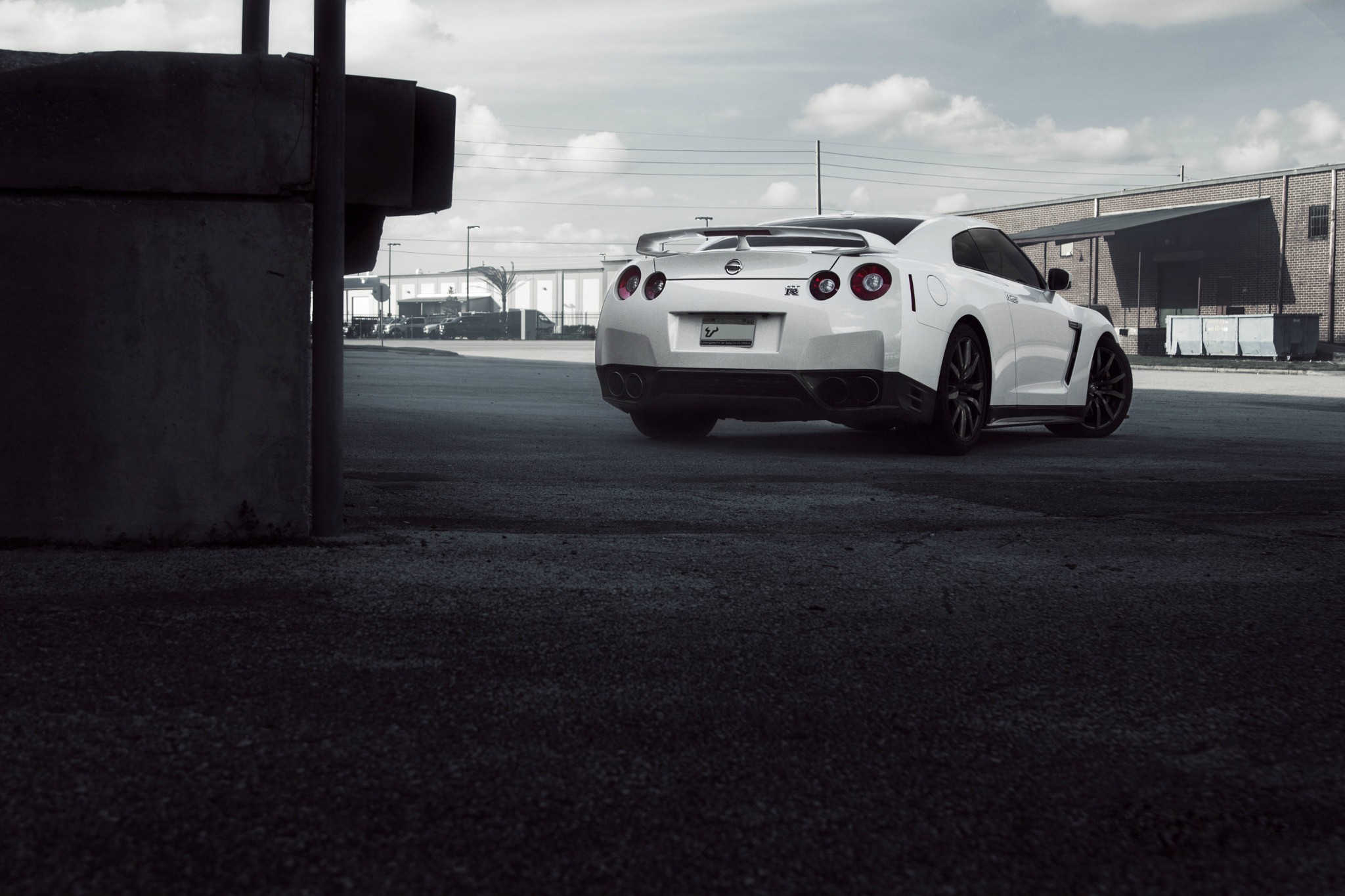 General 2048x1365 car Nissan cityscape Nissan GT-R white cars vehicle