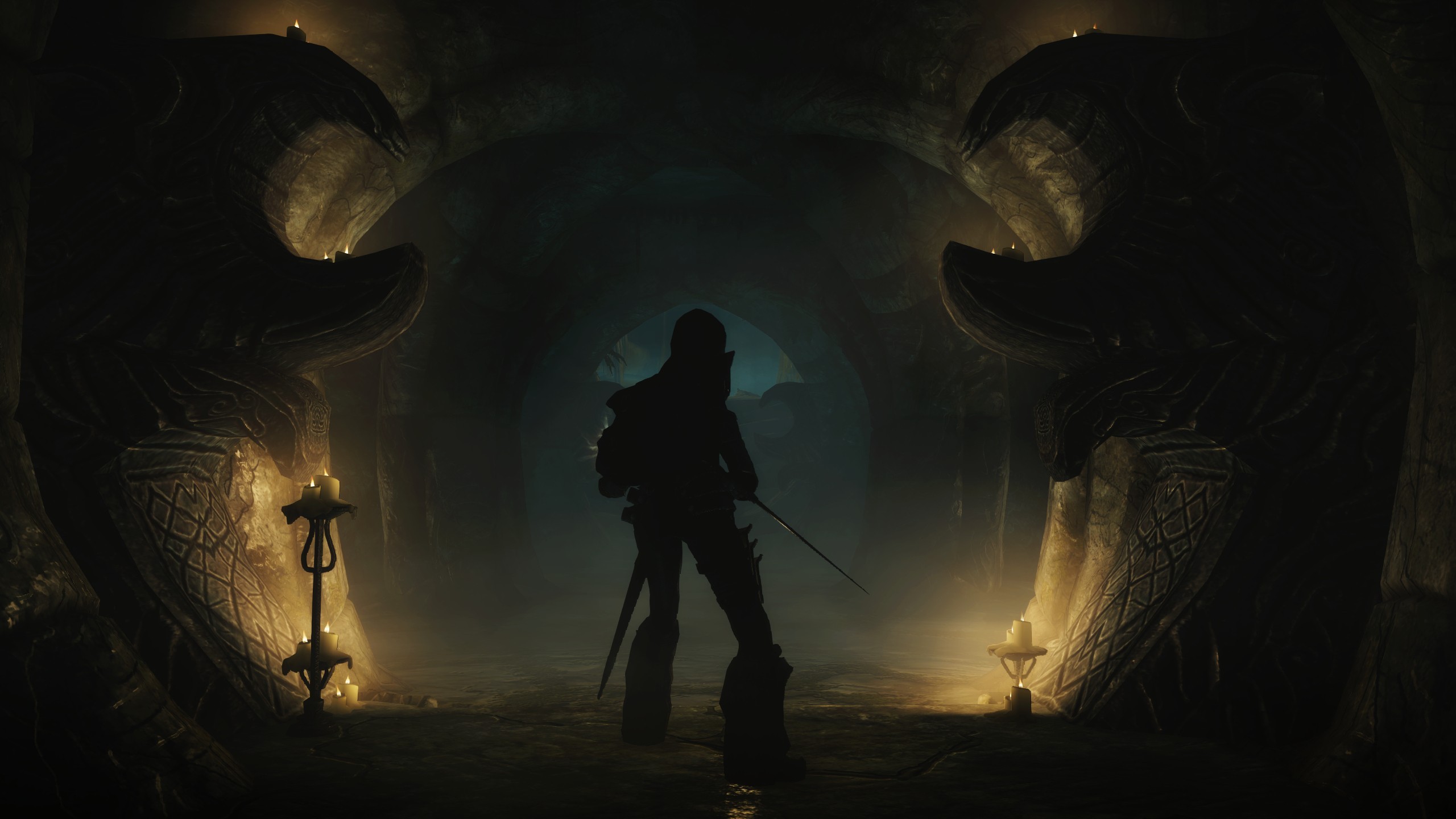 General 2560x1440 The Elder Scrolls V: Skyrim Dovakhiin video games dark RPG PC gaming fantasy art video game art