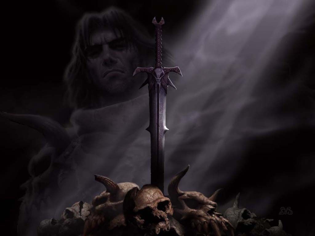 General 1024x768 sword Revenant fantasy art skull PC gaming