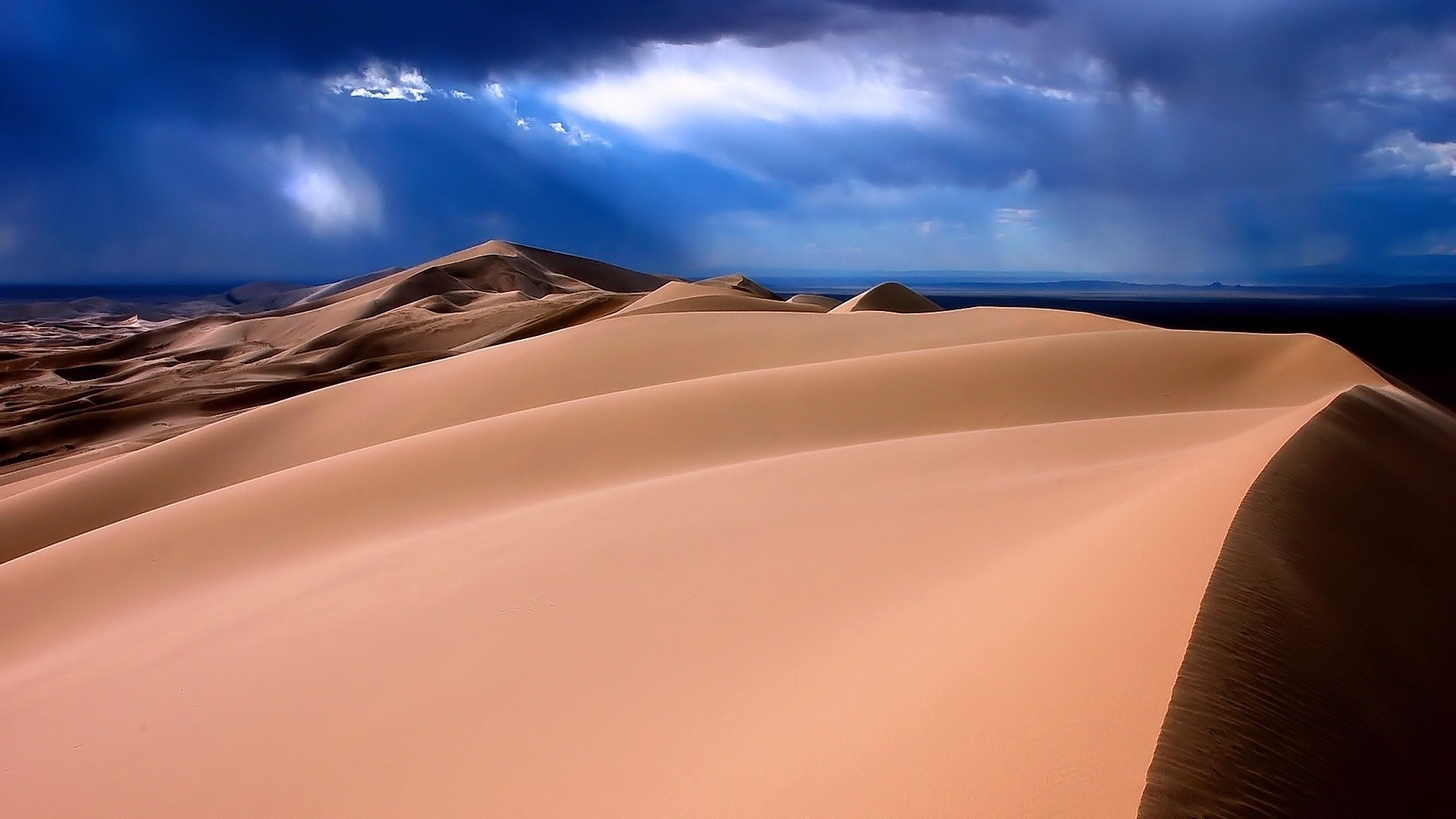 General 1920x1080 desert sky clouds nature landscape dunes
