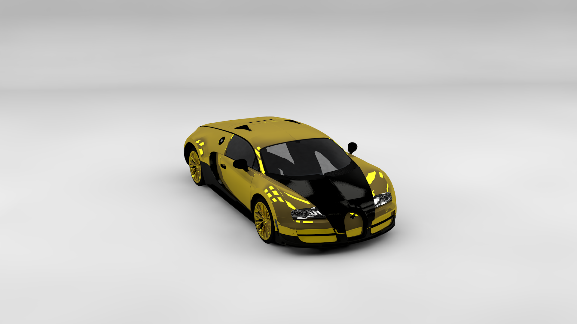 General 1920x1080 gold Bugatti Veyron Bugatti car digital art simple background yellow cars vehicle