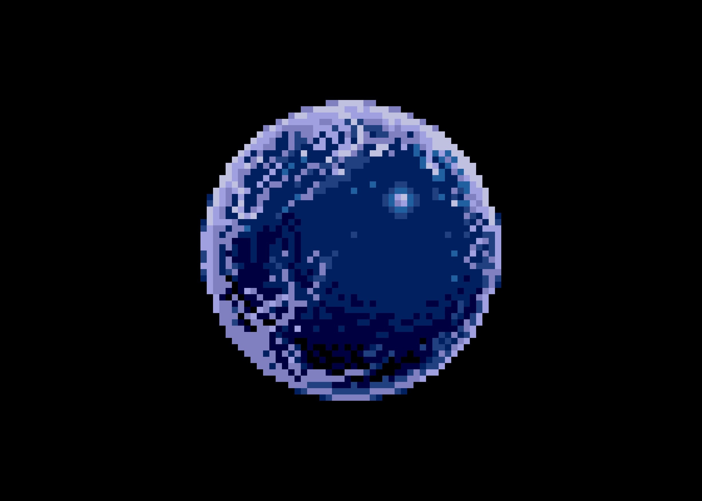 General 2455x1754 space planet pixels pixel art black background blue ball space art digital art simple background black