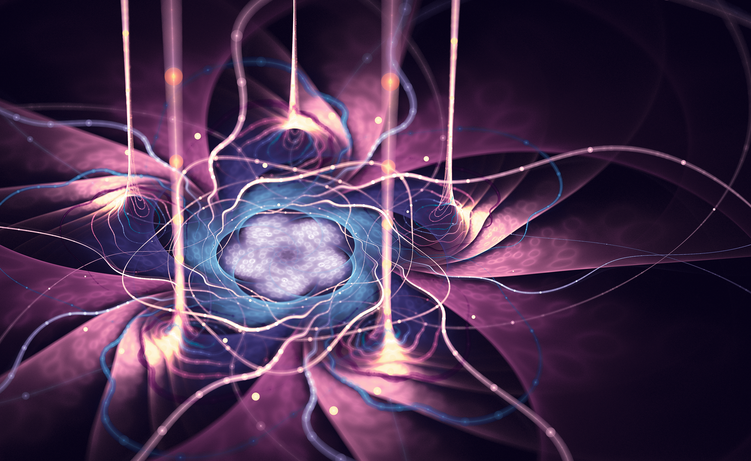 General 2560x1573 abstract fractal digital art fractal flowers glowing purple DeviantArt