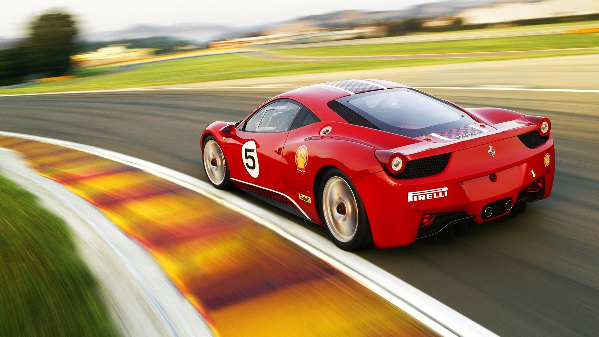 General 1920x1080 car Ferrari Ferrari 458 red cars vehicle race tracks numbers italian cars Stellantis