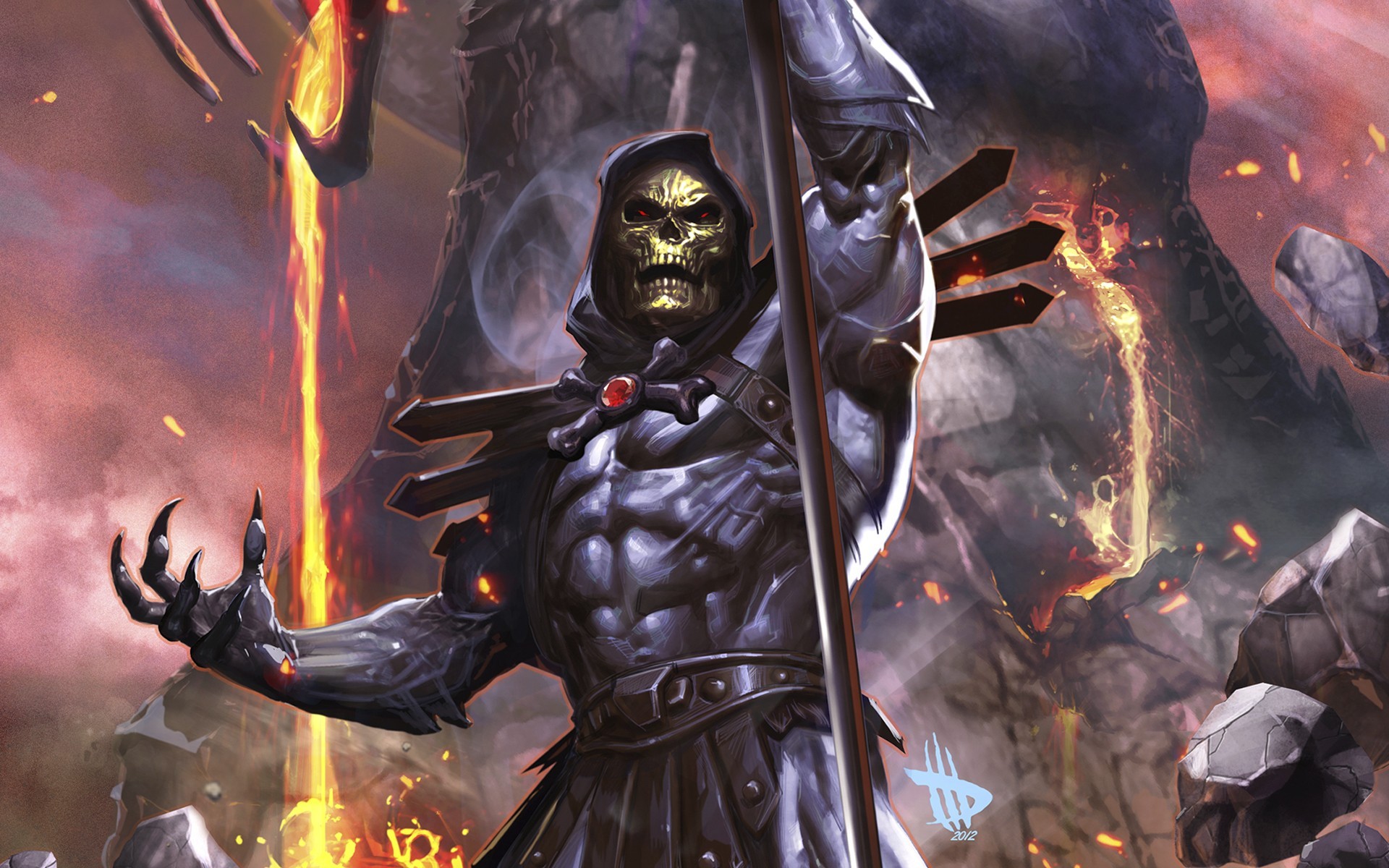 General 1920x1200 Skeletor He-Man fantasy art He-Man and the Masters of the Universe villains skull