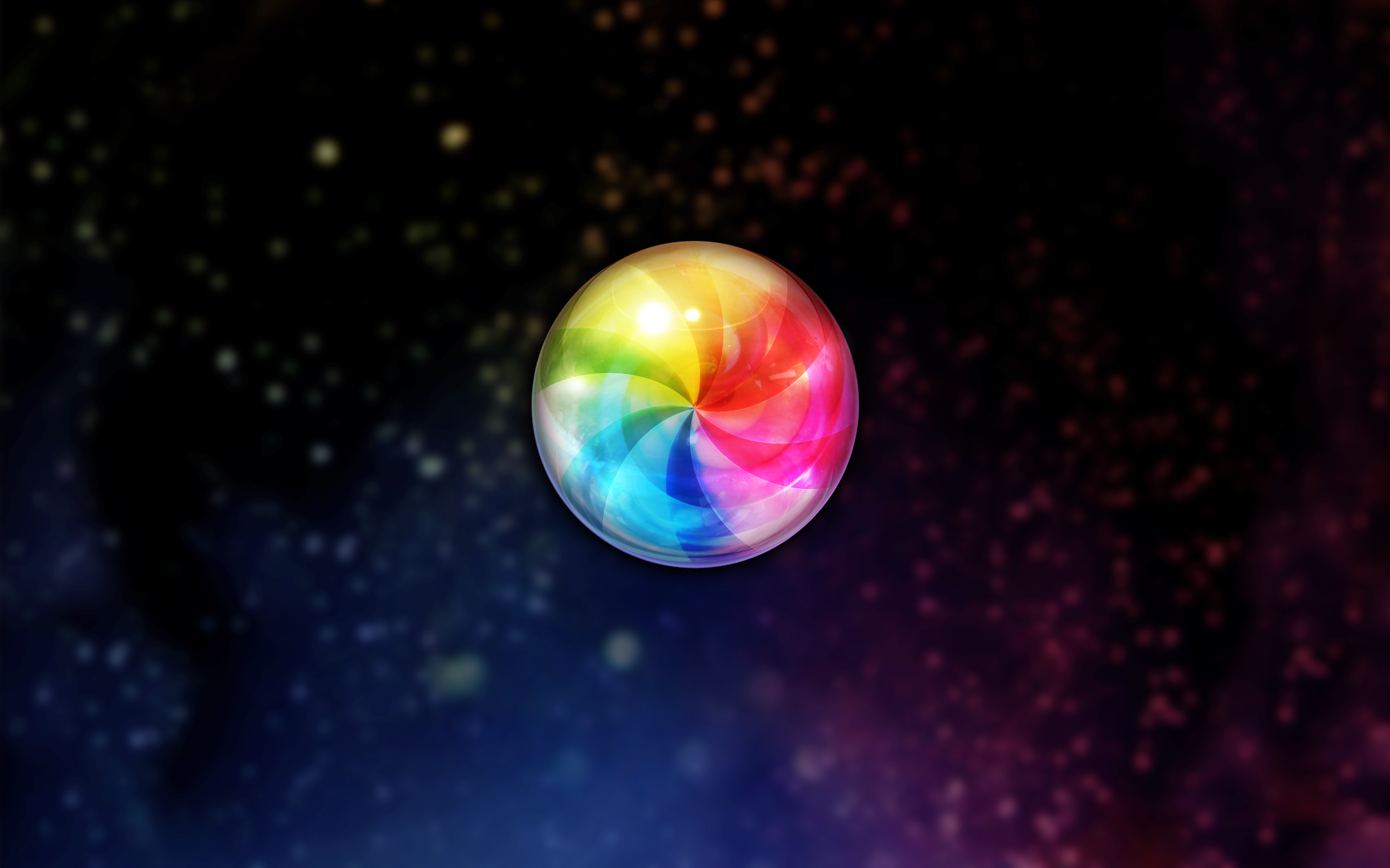 General 1920x1200 artwork minimalism digital art Mac OS X Apple Inc. bubbles sphere color wheel