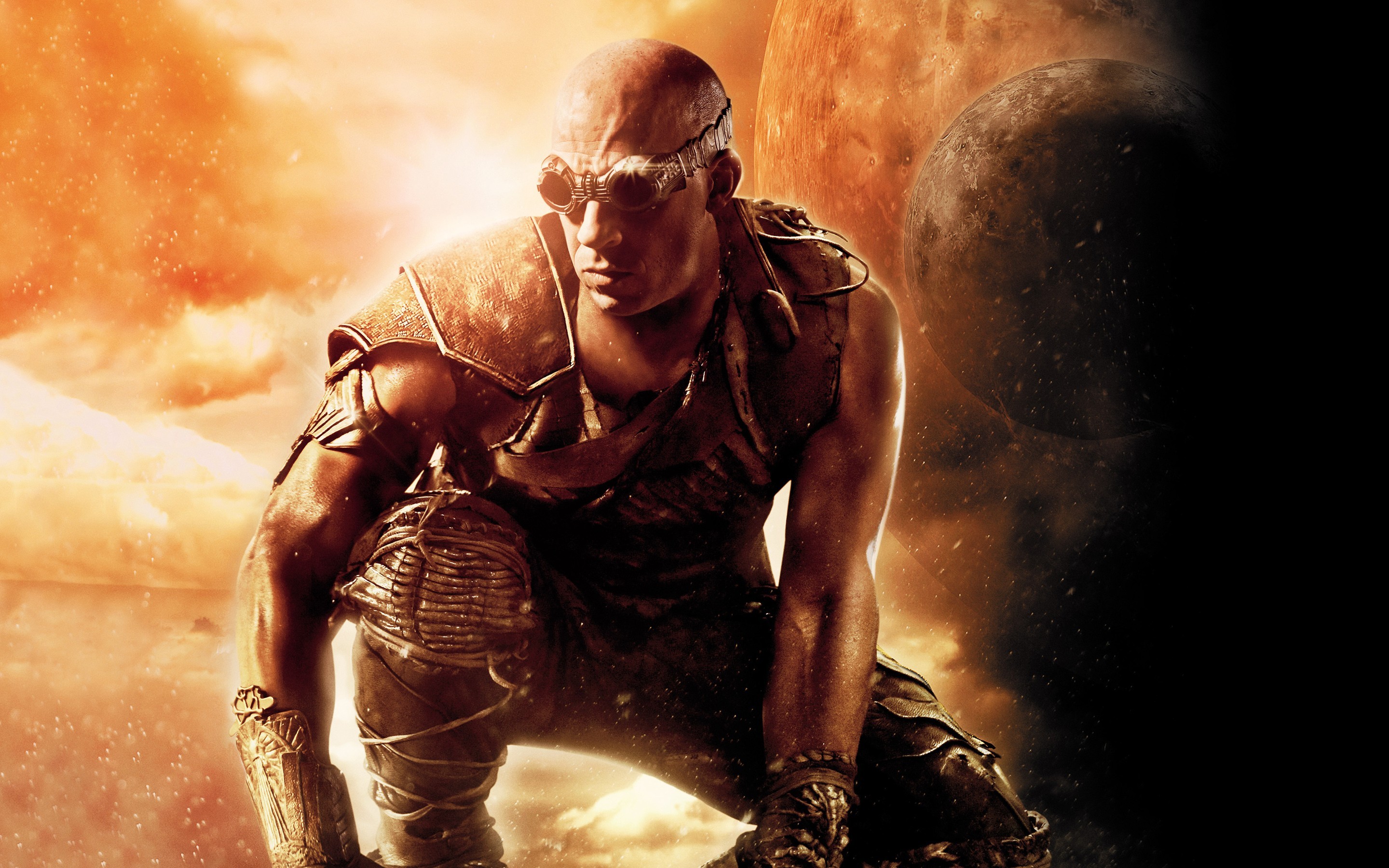 General 2880x1800 digital art movies The Chronicles of Riddick Riddick science fiction Science Fiction Men Vin Diesel men actor