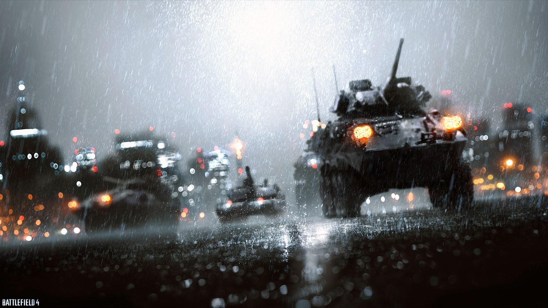 General 1920x1080 tank video games rain PC gaming Battlefield 4 military vehicle