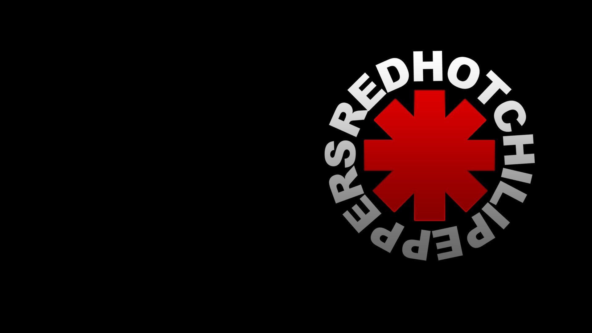 General 1920x1080 Red Hot Chili Peppers music simple background band logo red