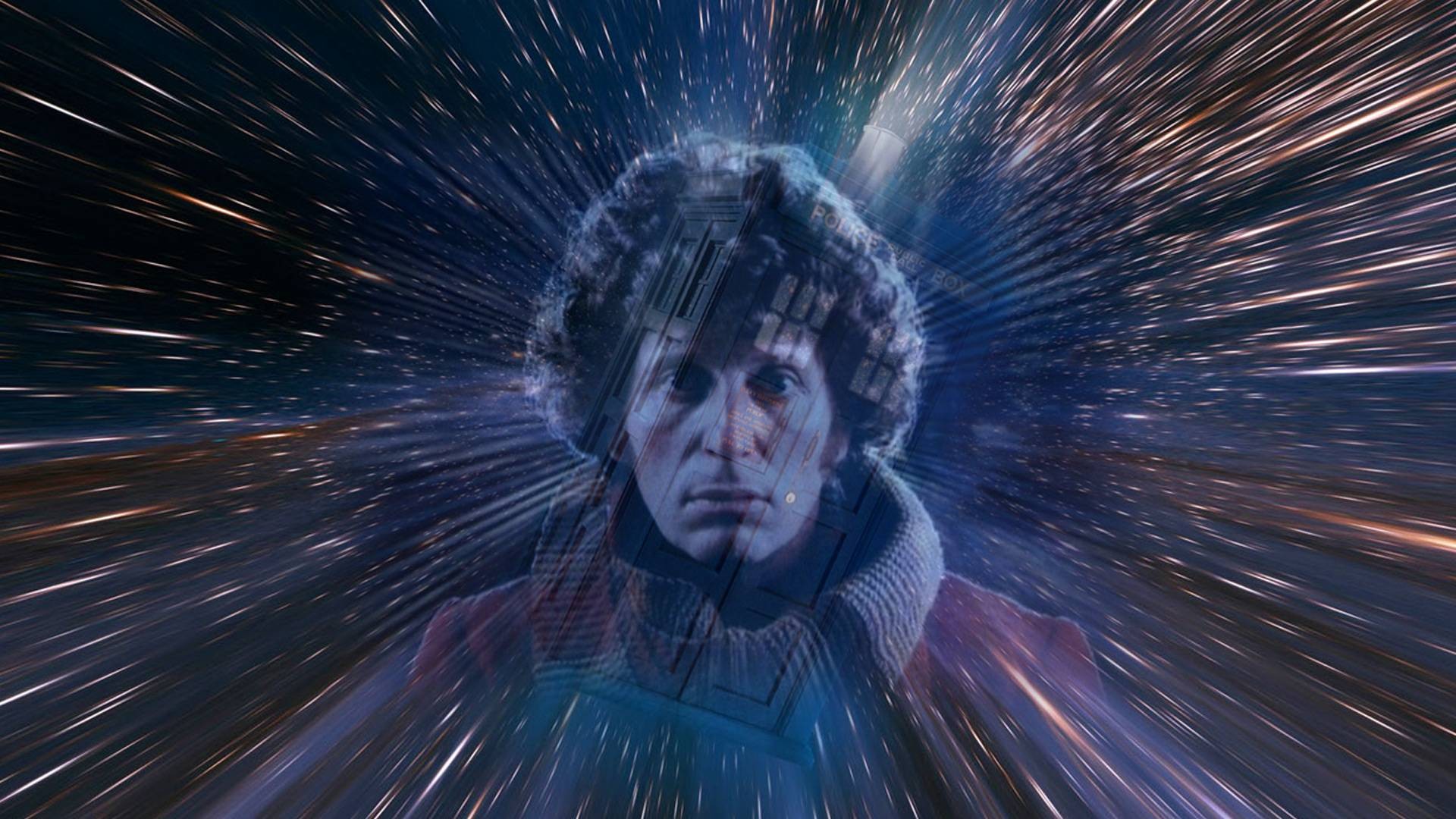 General 1920x1080 Doctor Who The Doctor TARDIS Tom Baker space science fiction TV series digital art