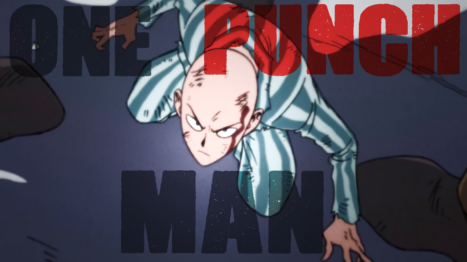 Anime 1600x900 One-Punch Man anime anime boys blood