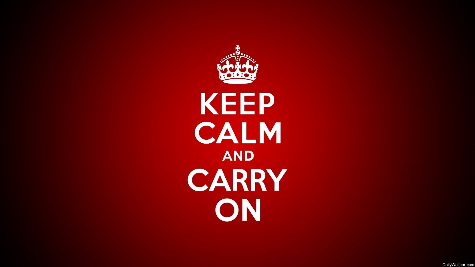 General 1920x1080 Keep Calm and... red background typography red
