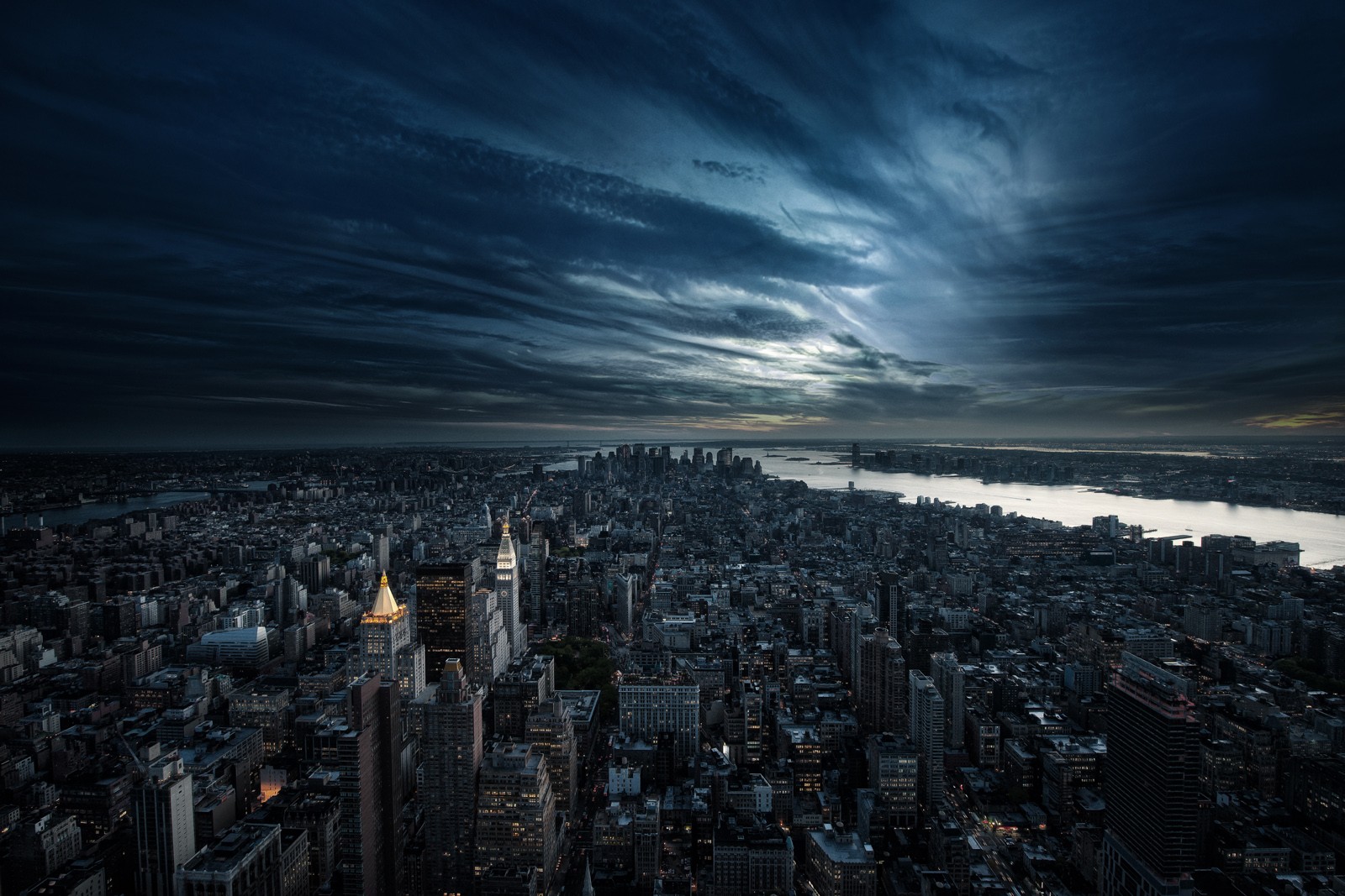 General 1600x1067 city New York City aerial view USA panorama