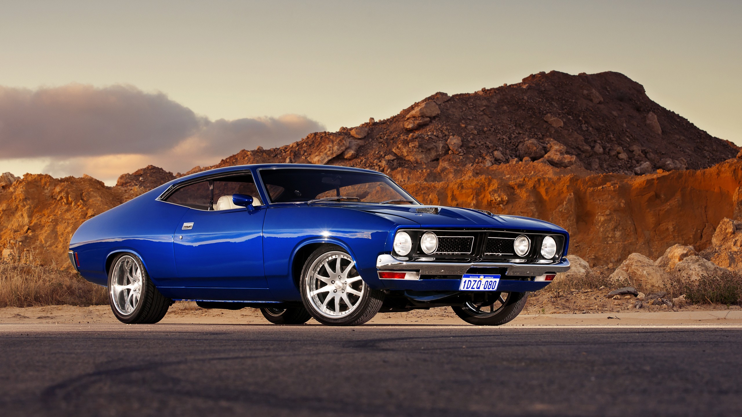 General 2560x1440 car blue cars vehicle Ford Coupe XB Coupe Australian cars Ford