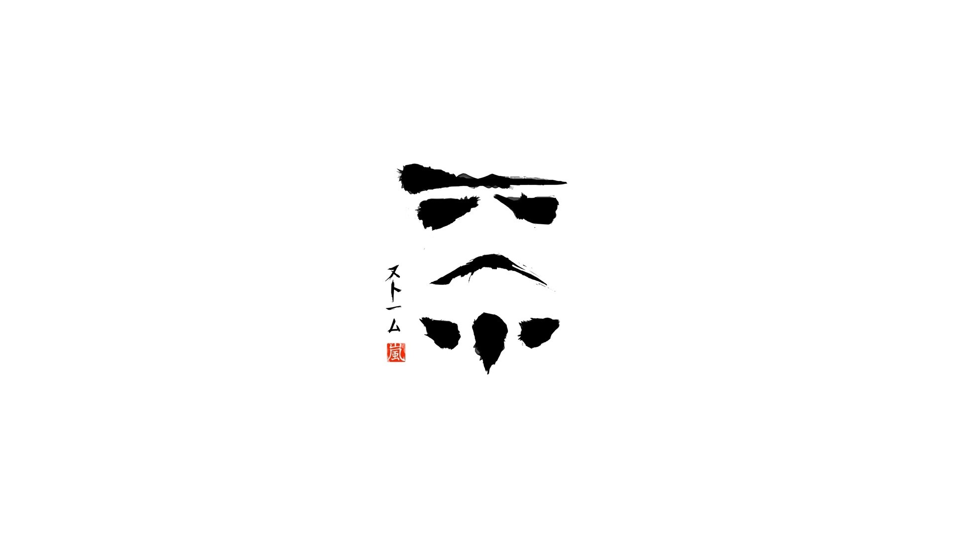 General 1920x1080 Star Wars minimalism stormtrooper science fiction artwork Imperial Stormtrooper simple background white background