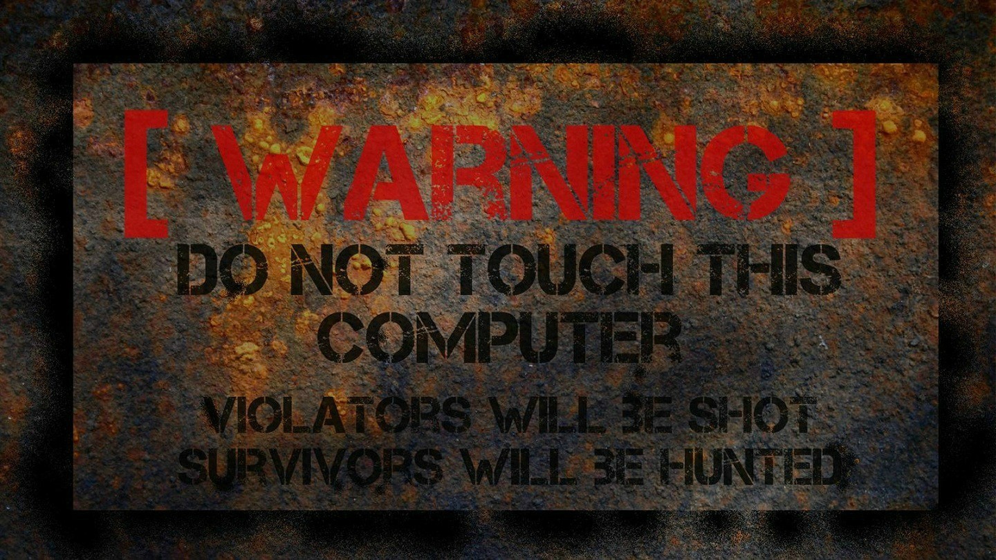 General 1440x810 signs warning signs humor typography grunge computer digital art