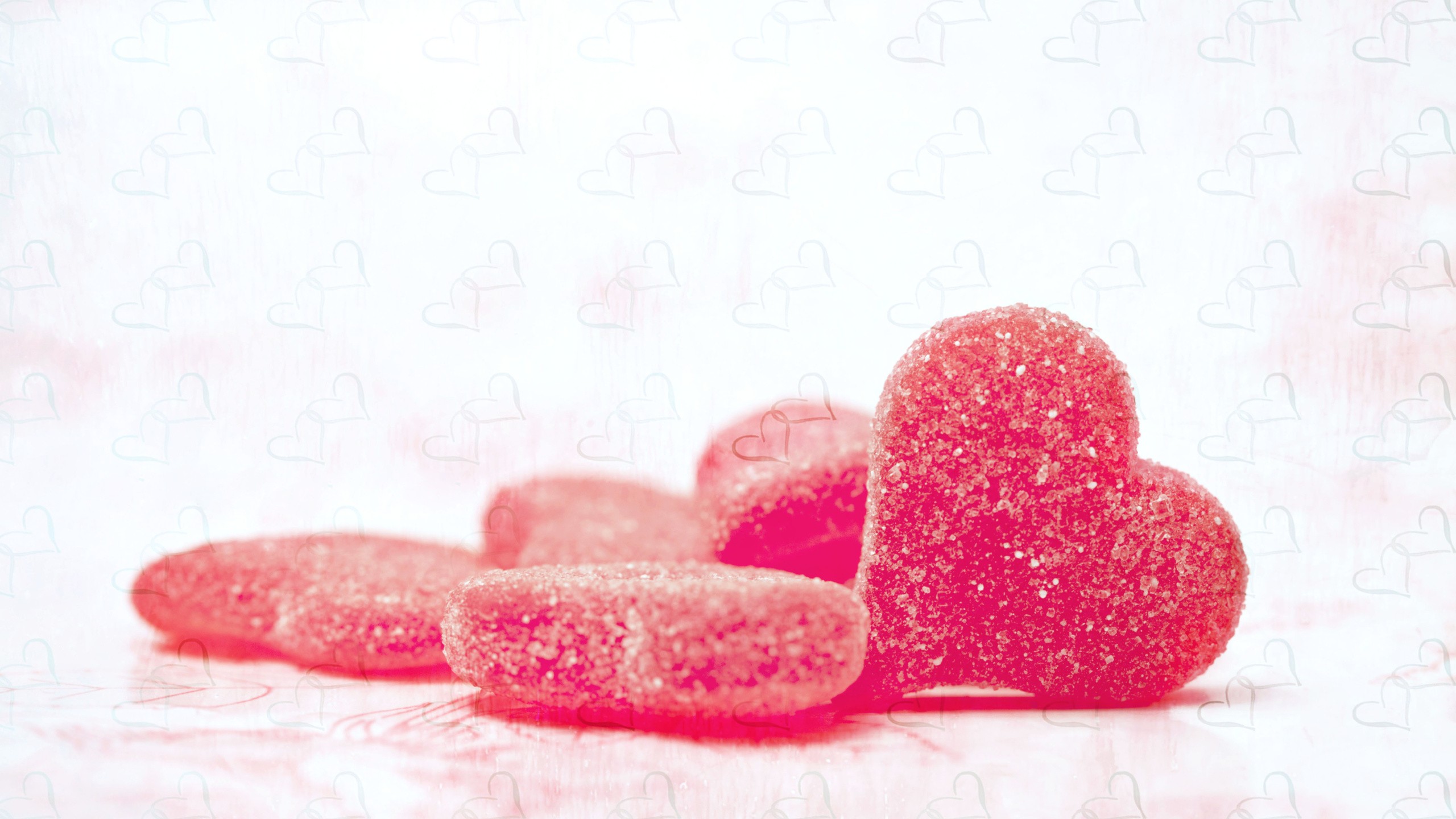 General 2560x1440 sweets food heart (design) white background