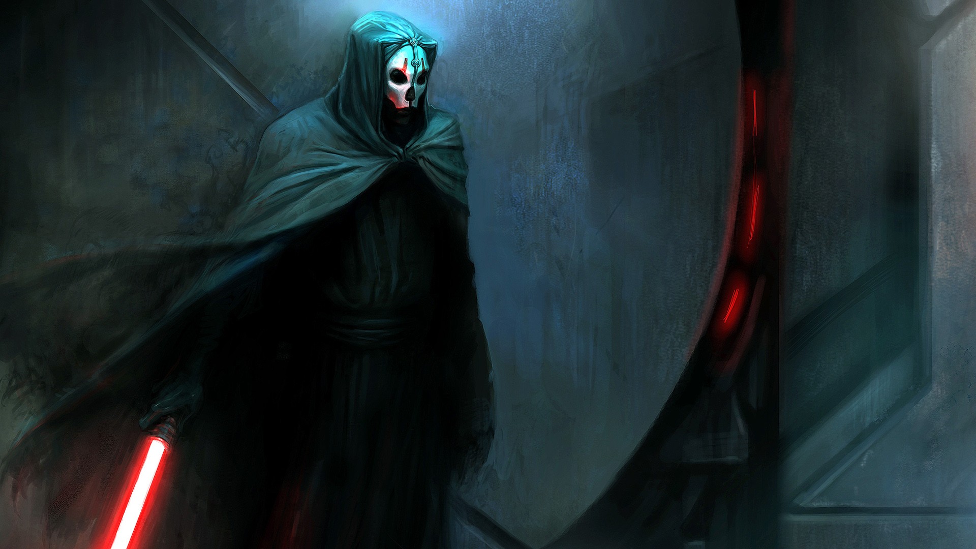 General 1920x1080 Star Wars Sith Darth Nihilus lightsaber Star Wars: Knights of the Old Republic II: The Sith Lords mask video games PC gaming video game art science fiction