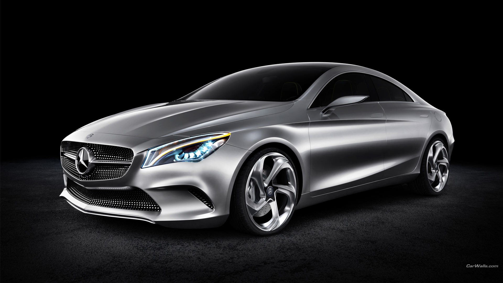 General 1920x1080 Mercedes Style Coupe concept cars Mercedes-Benz silver cars vehicle car German cars