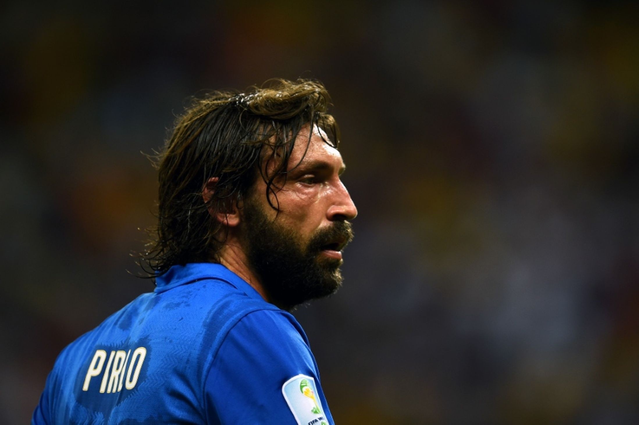 People 2197x1463 footballers soccer men sport beard Andrea Pirlo closeup