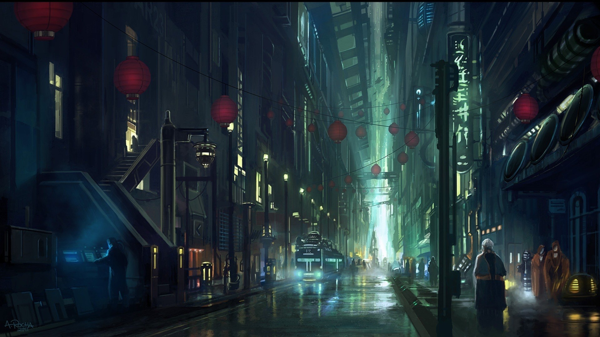 General 1920x1080 futuristic cyberpunk cityscape science fiction DeviantArt futuristic city city urban Endless Space