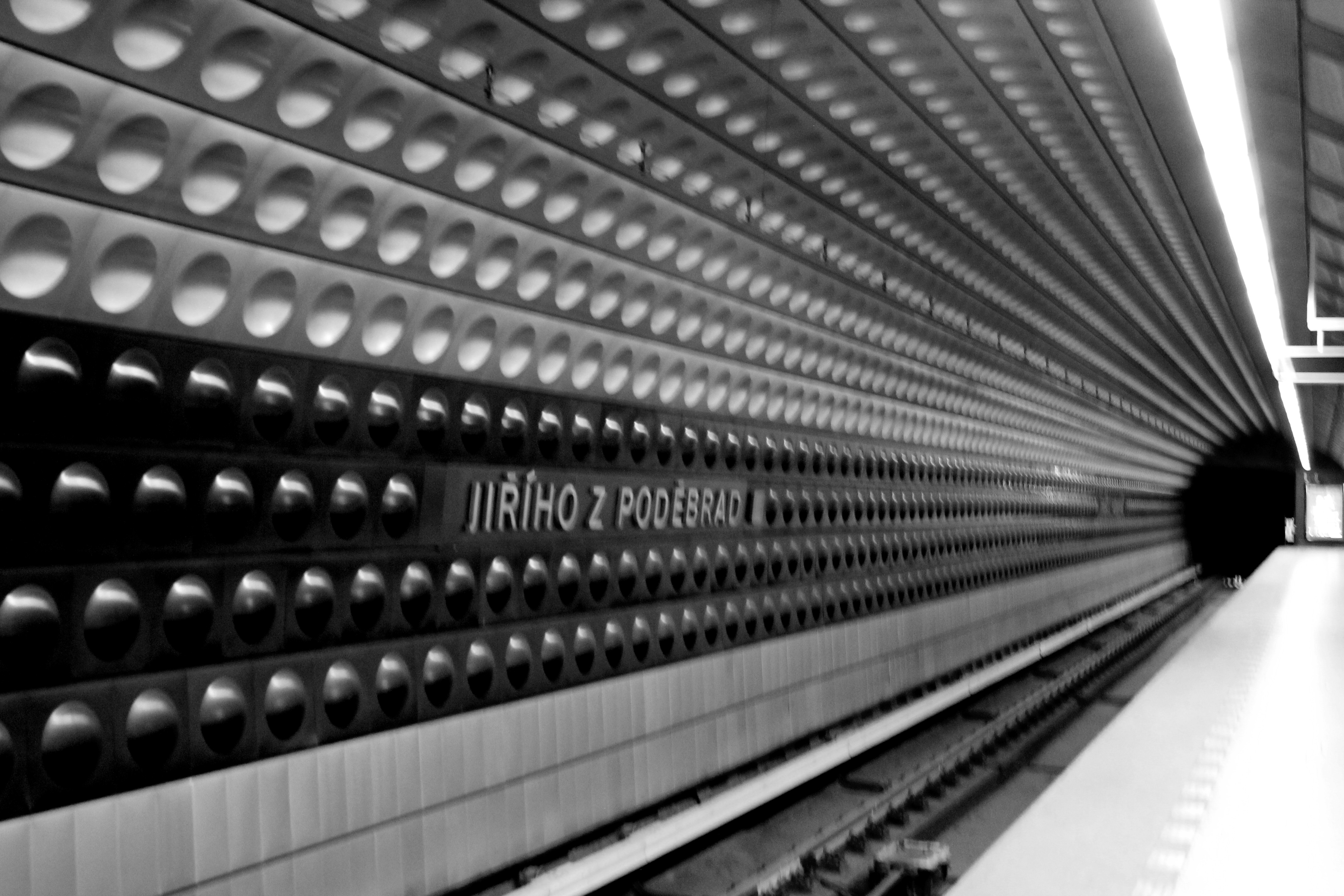 General 4272x2848 photography Canon train station Prague city subway monochrome