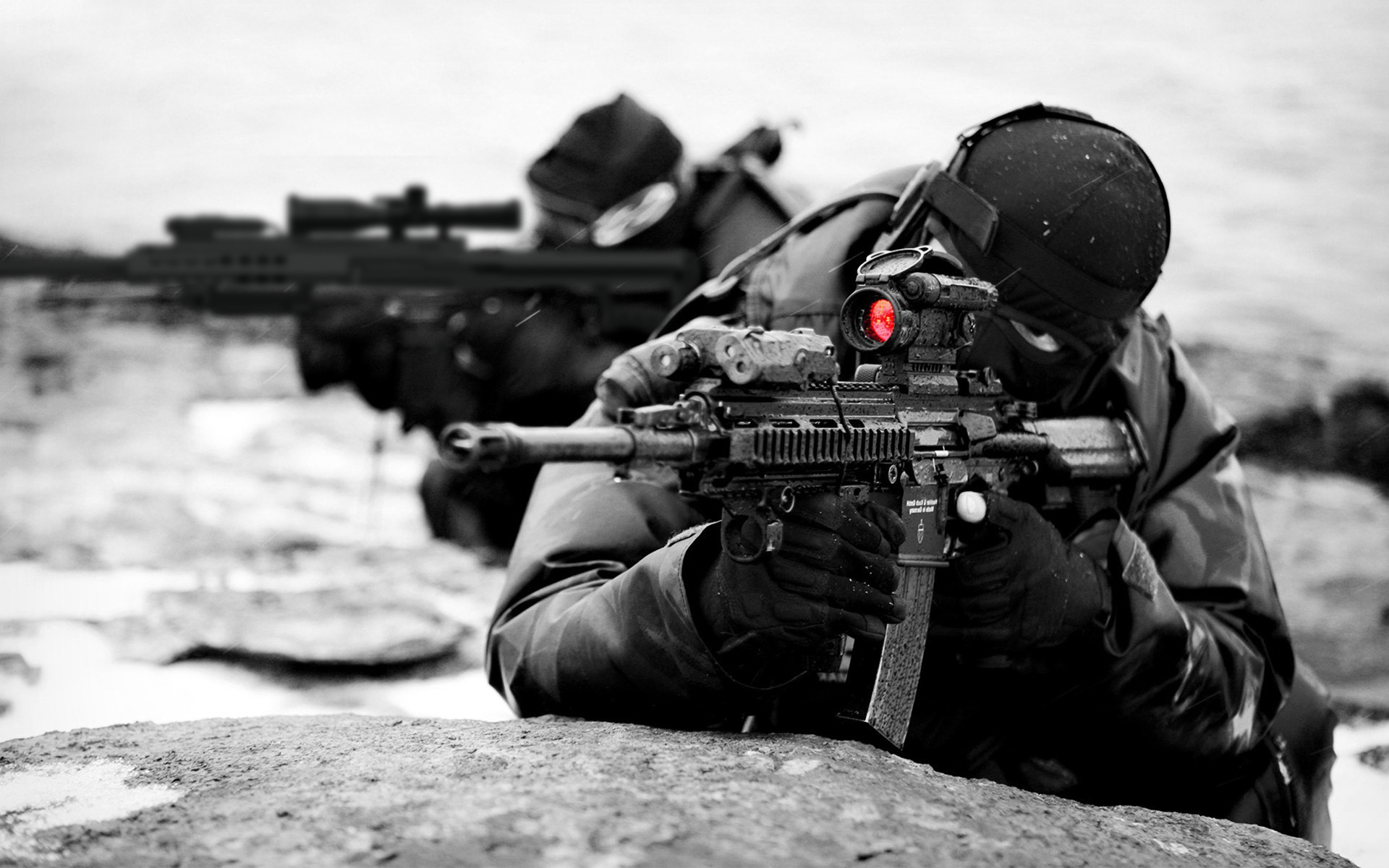 People 1920x1200 sniper rifle soldier gray war selective coloring army aiming men men outdoors weapon