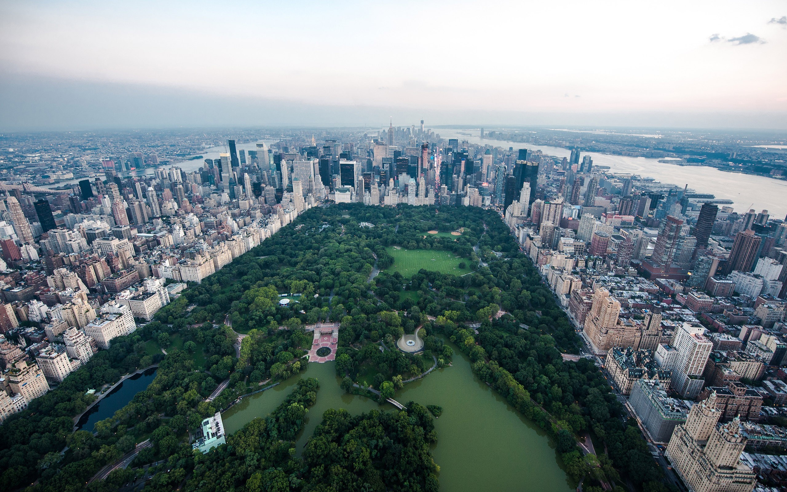 General 2560x1600 Central Park New York City cityscape park USA aerial view