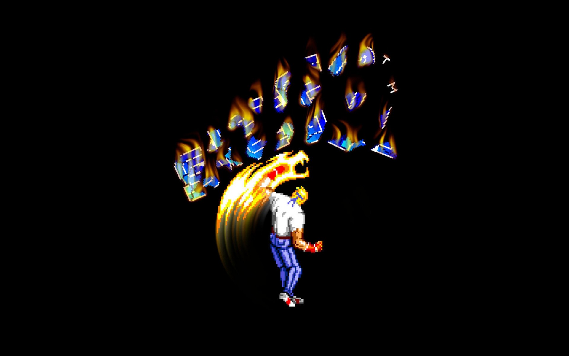 General 1920x1200 Sega Streets of Rage simple background 16-bit Axel Stone retro games black background minimalism pixels video game art video game characters video game warriors