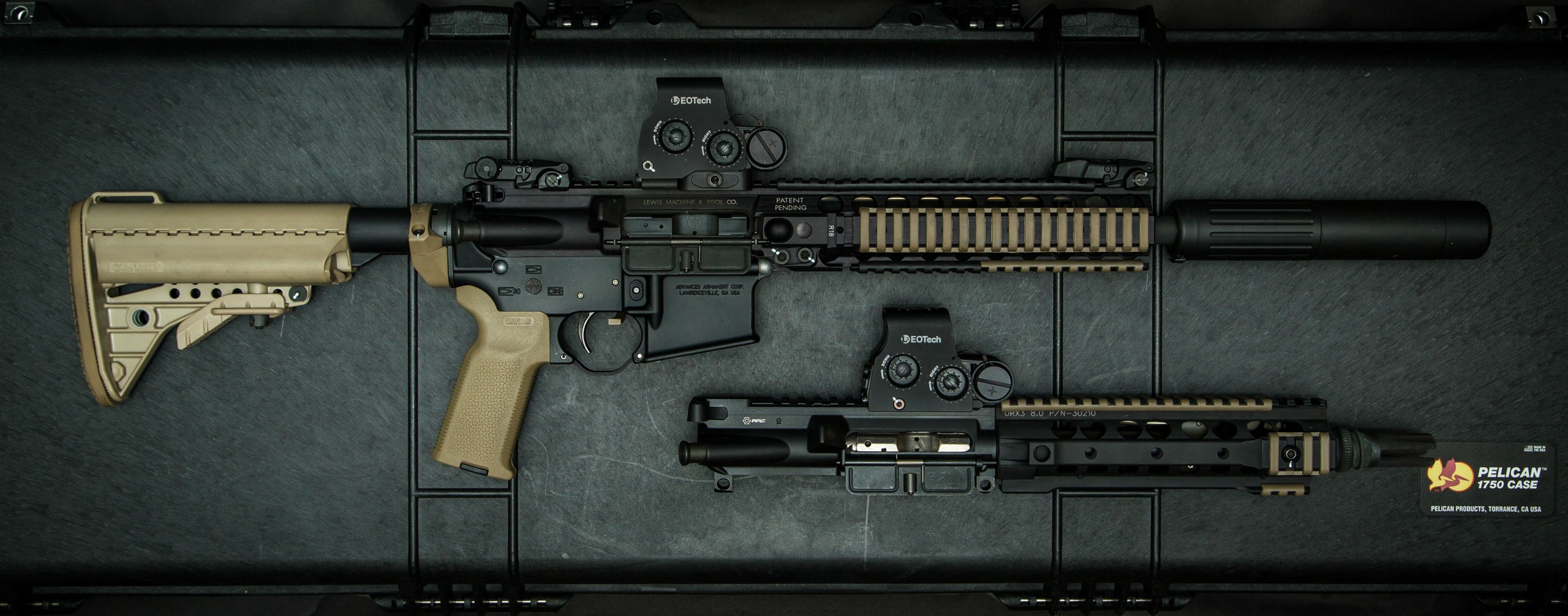 General 2560x1005 gun AR-15 assault rifle black rifle weapon