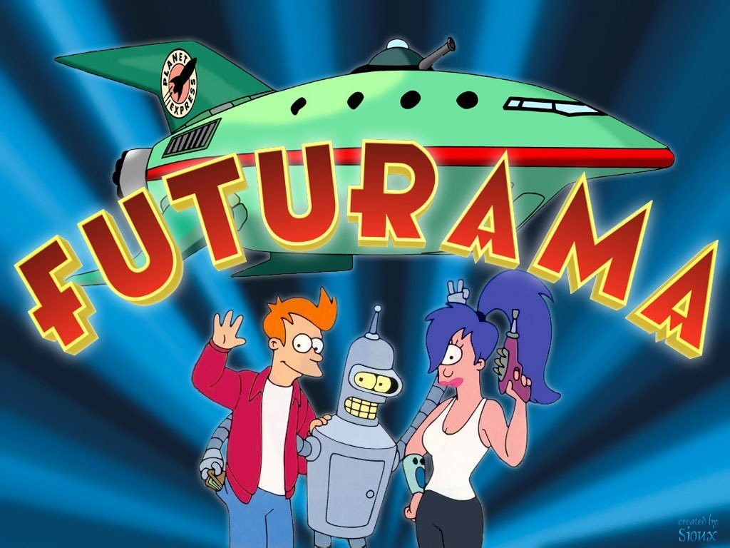 General 1024x768 Futurama futuristic cartoon spaceship TV series Philip J. Fry Bender Turanga Leela science fiction
