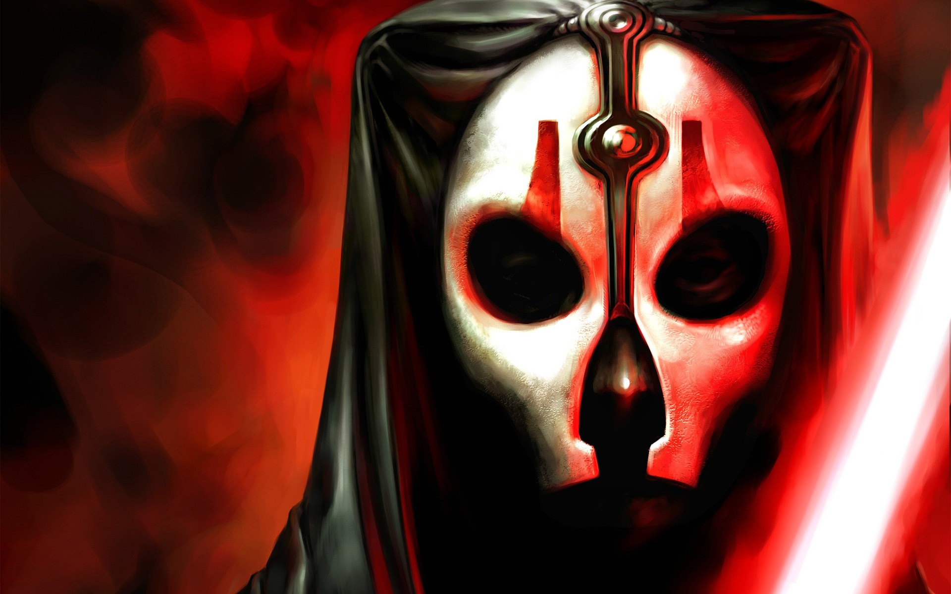 General 1920x1200 Darth Nihilus Star Wars video games Star Wars: Knights of the Old Republic II: The Sith Lords Star Wars Villains mask PC gaming red