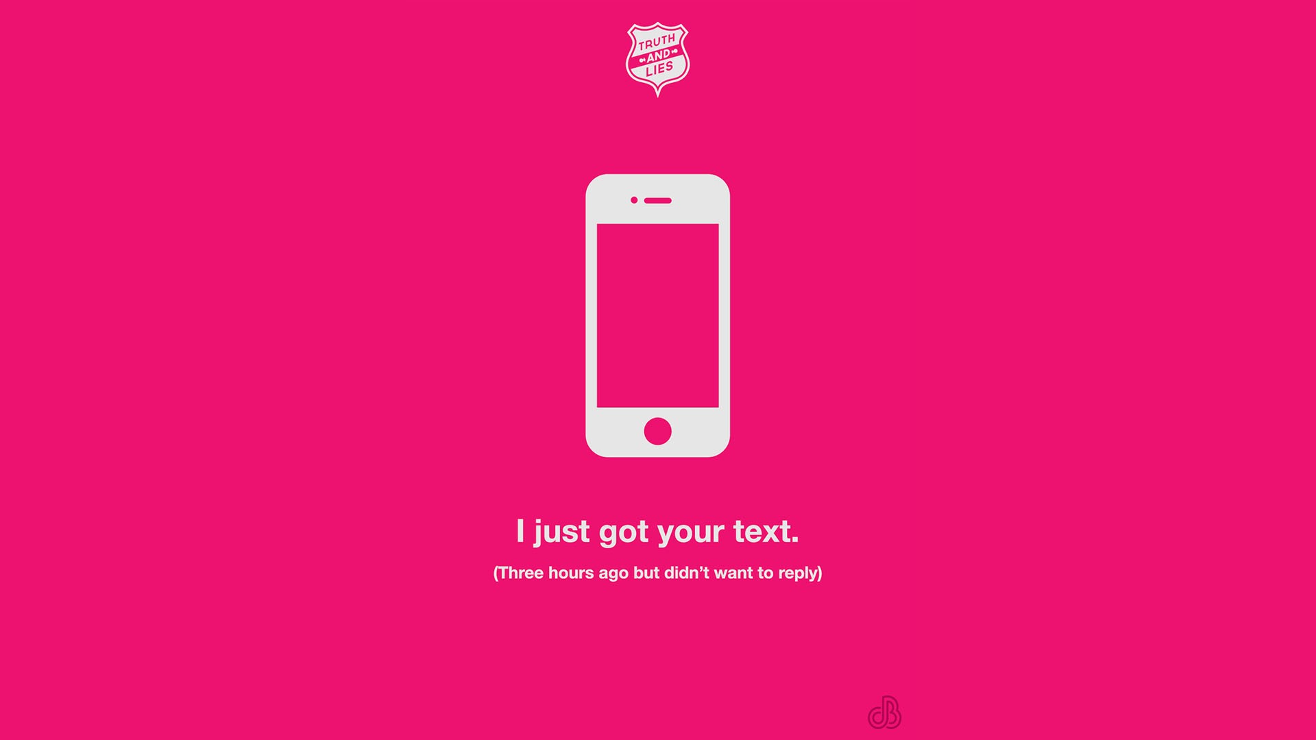 General 1920x1080 Justin Barber humor simple background pink background minimalism smartphone typography