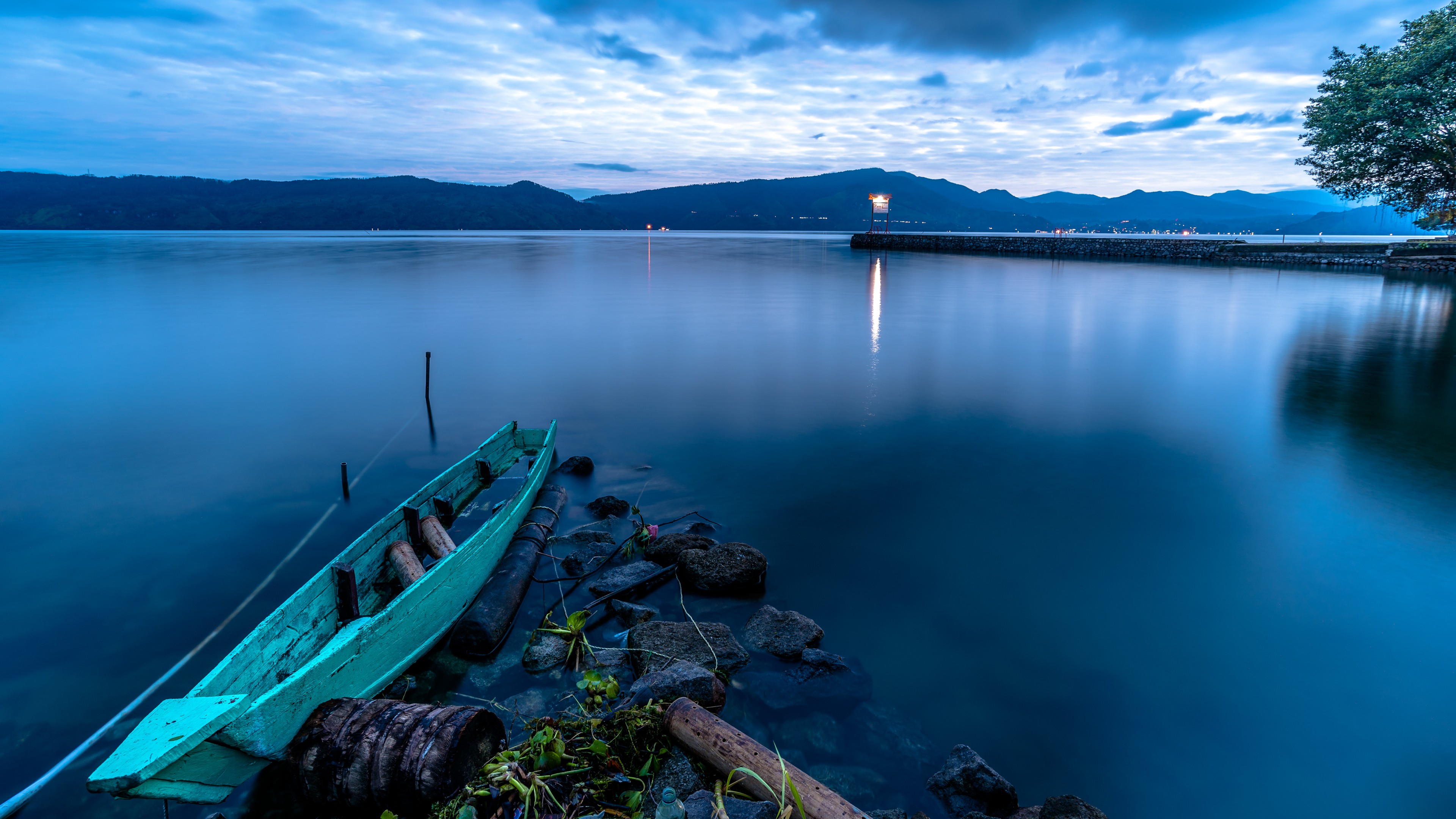 General 3840x2160 lake nature Indonesia Asia landscape outdoors water calm waters