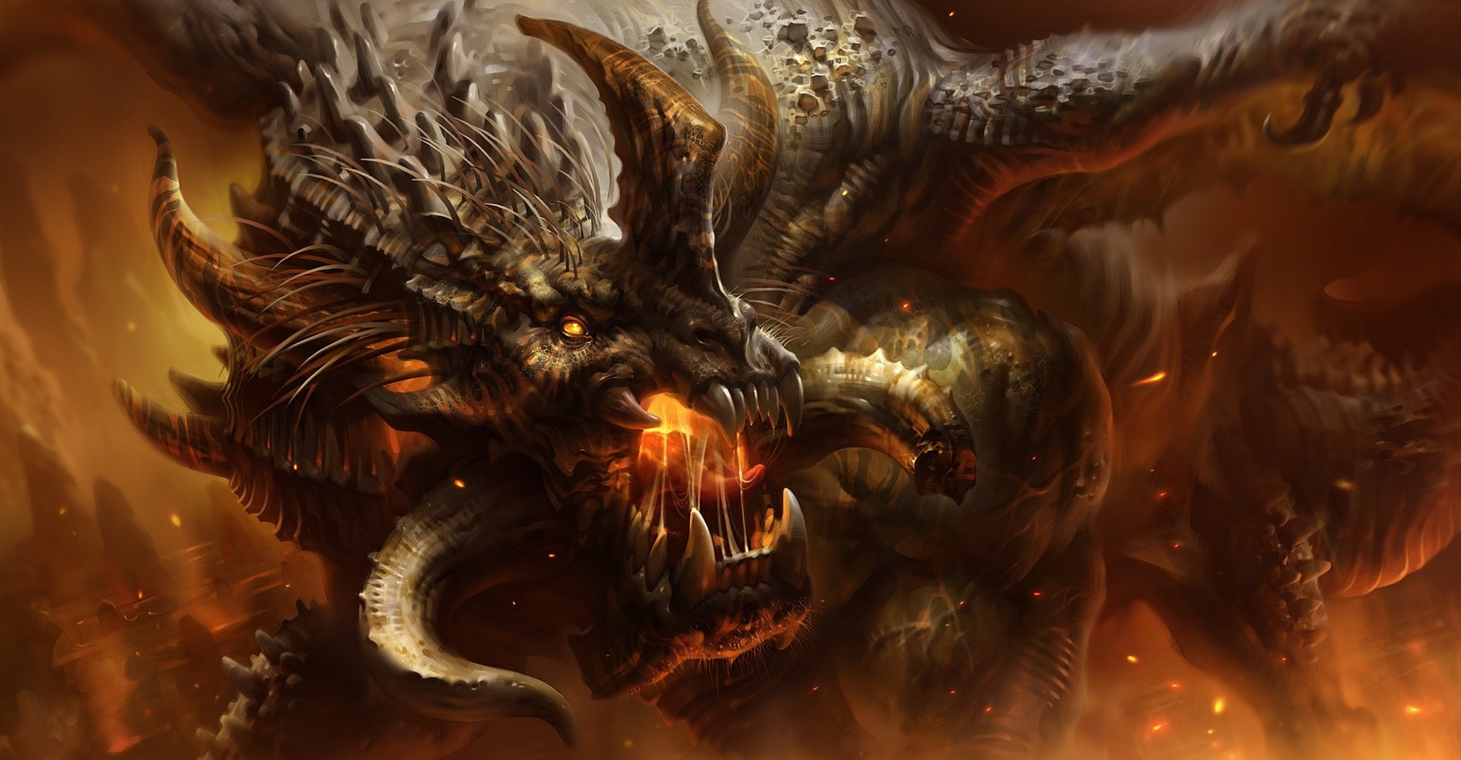 General 2050x1067 dragon artwork fantasy art creature