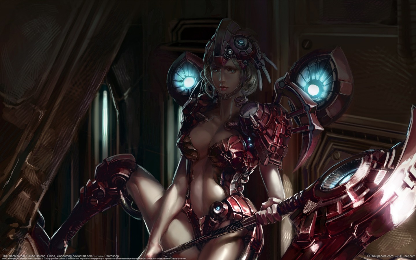 General 1440x900 armor fantasy art fantasy girl big boobs cleavage technomancy women boobs belly spread legs DeviantArt