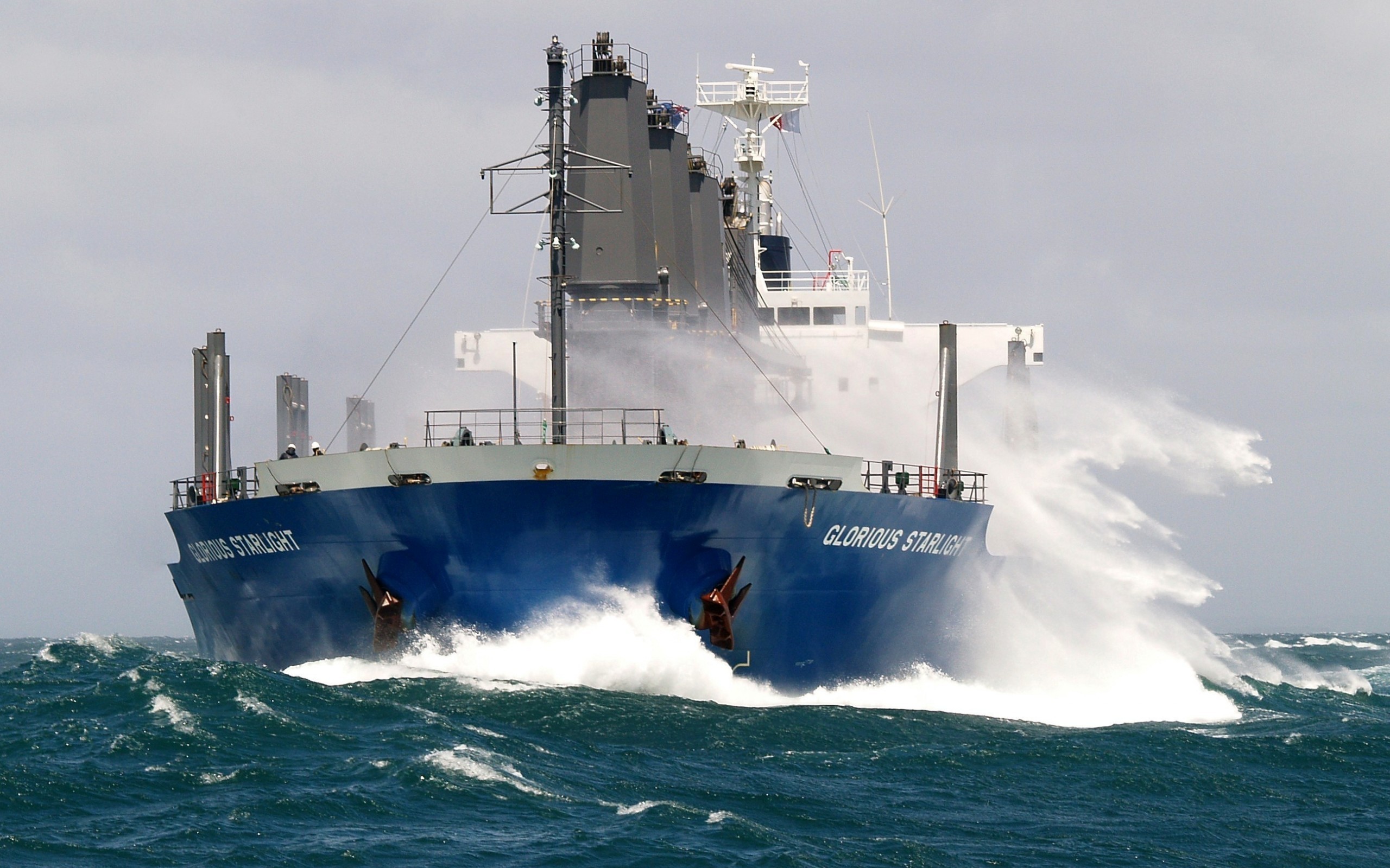 General 2560x1600 ship sea waves vehicle bulk carrier cargo