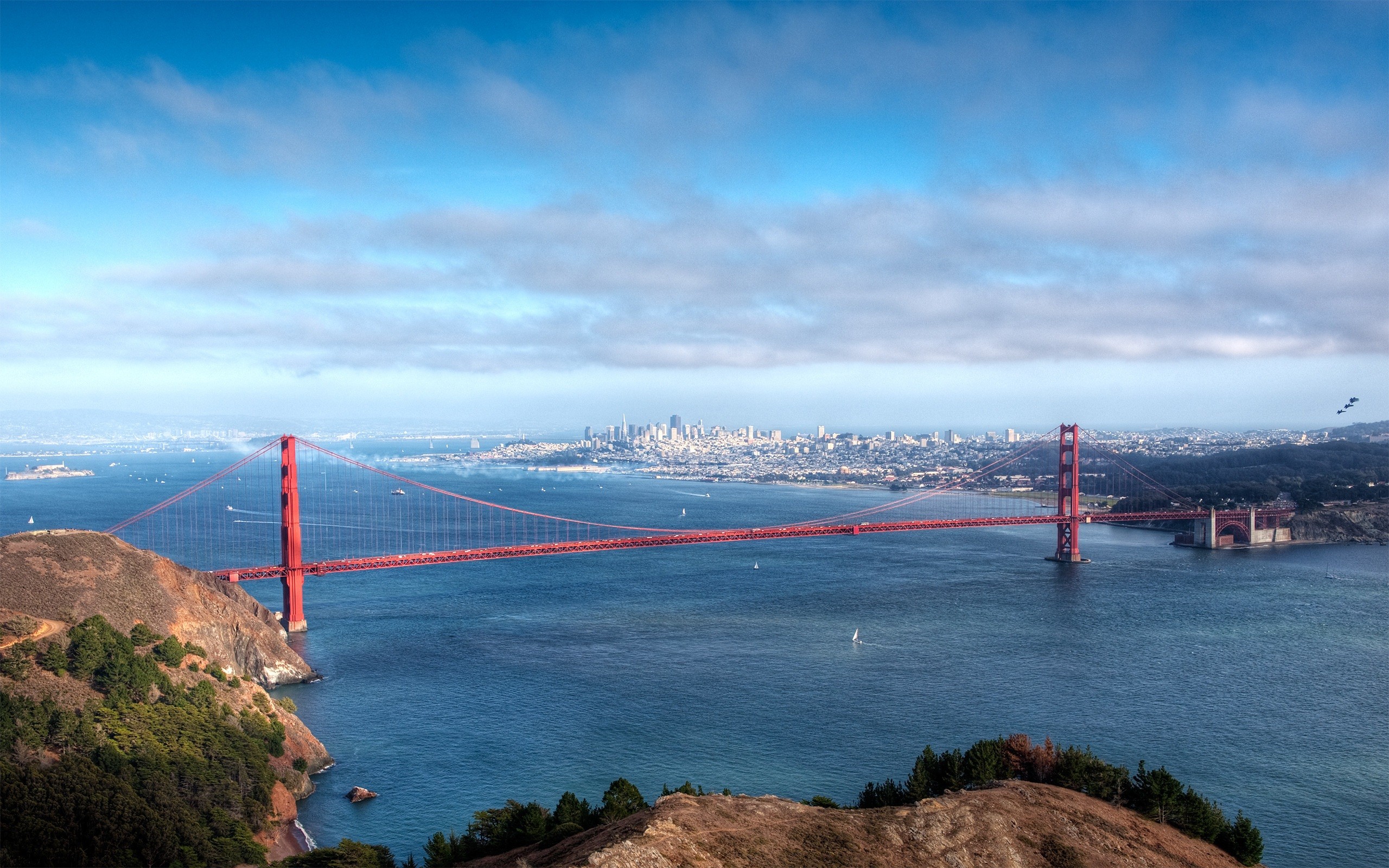 General 2560x1600 Golden Gate Bridge San Francisco cityscape bridge suspension bridge USA sea