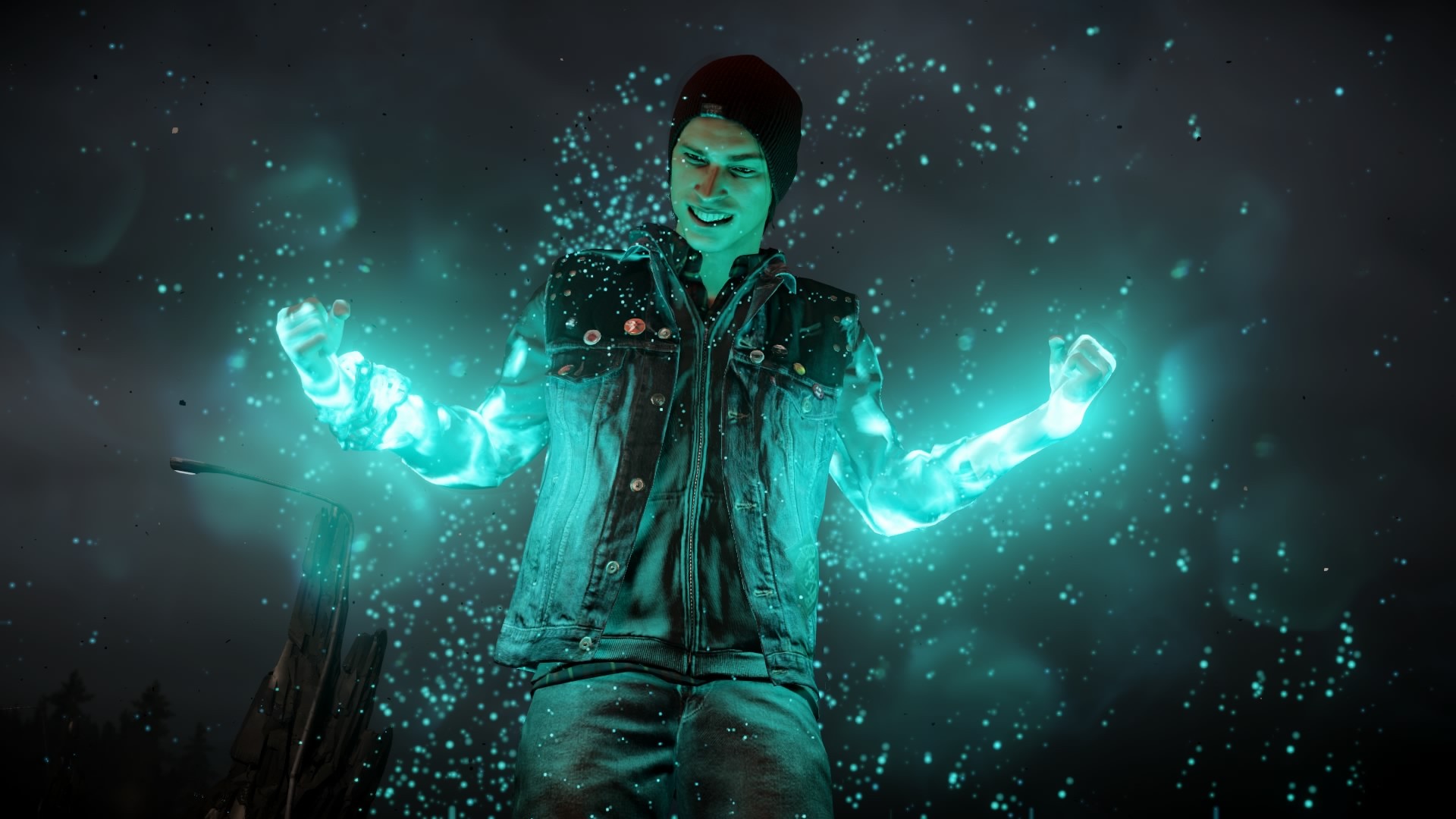 General 1920x1080 inFamous Infamous: Second Son video games cyan turquoise video game men video game characters