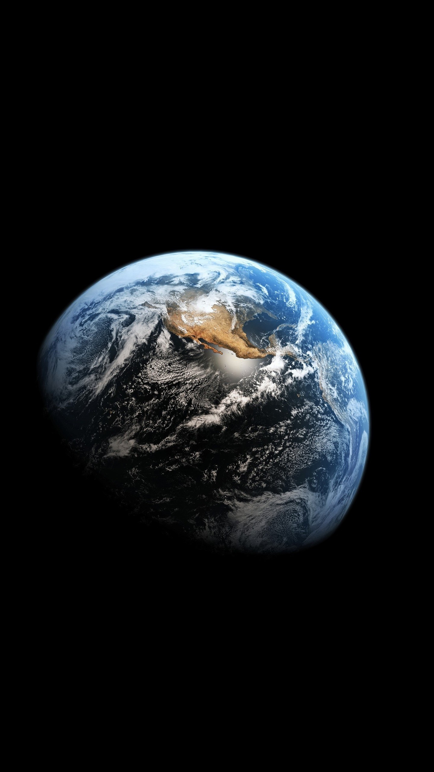 General 1440x2560 space space art planet digital art Earth portrait display simple background black background
