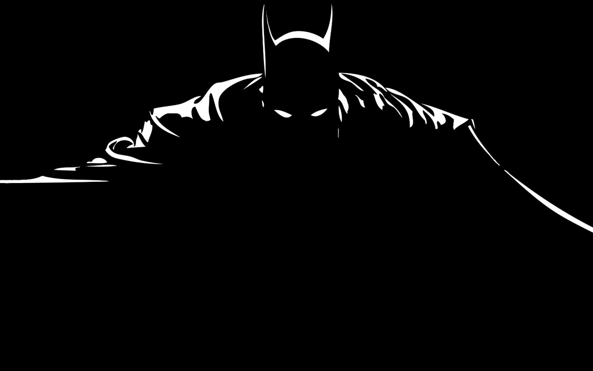 General 1920x1200 DC Comics Batman dark monochrome hero minimalism simple background black background