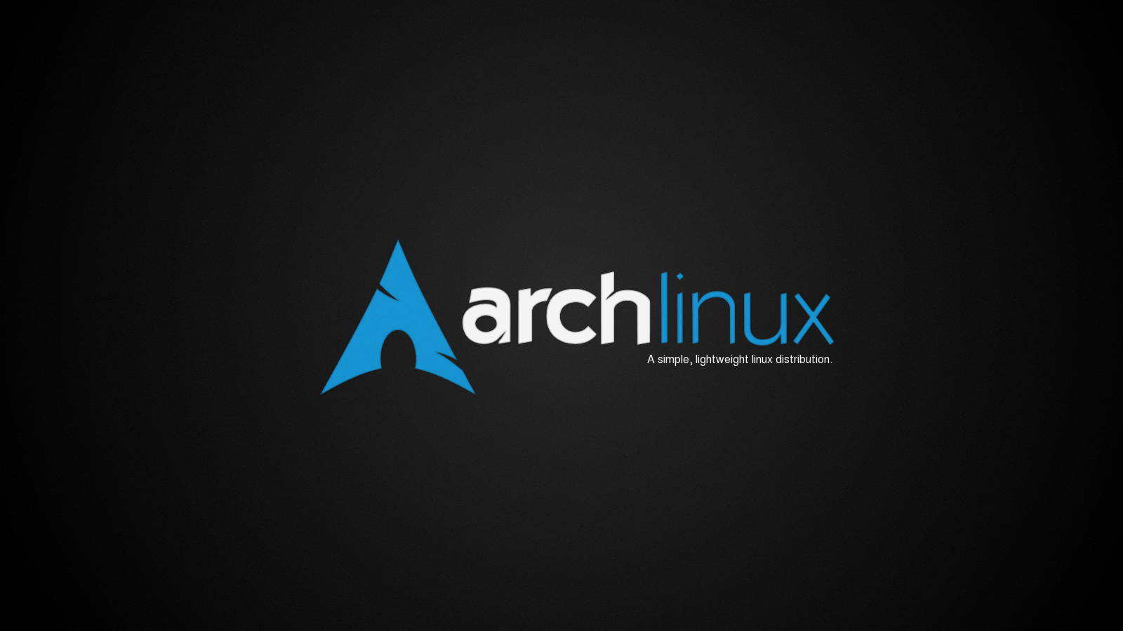 General 1600x900 Arch Linux logo simple background black background operating system