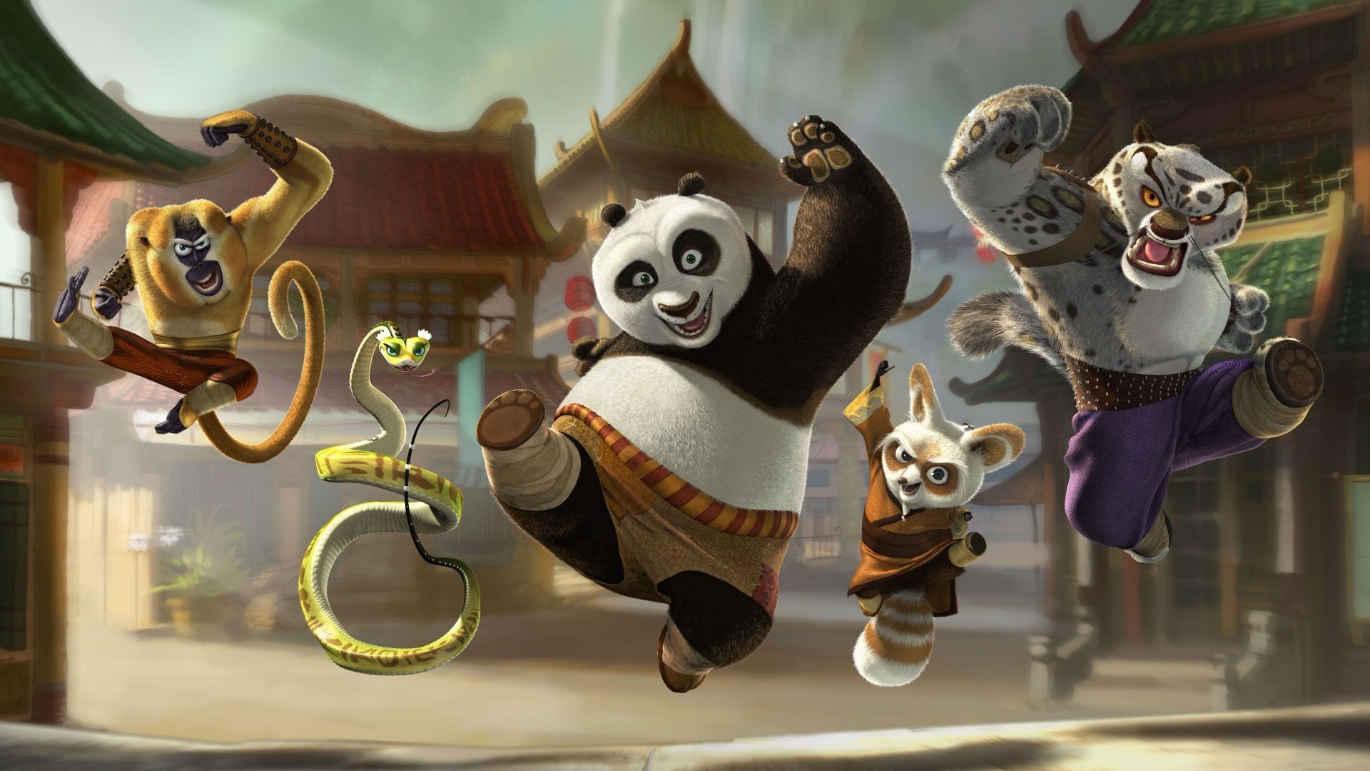General 1920x1080 Cinema 4D Kung Fu Panda movie characters movies animated movies digital art