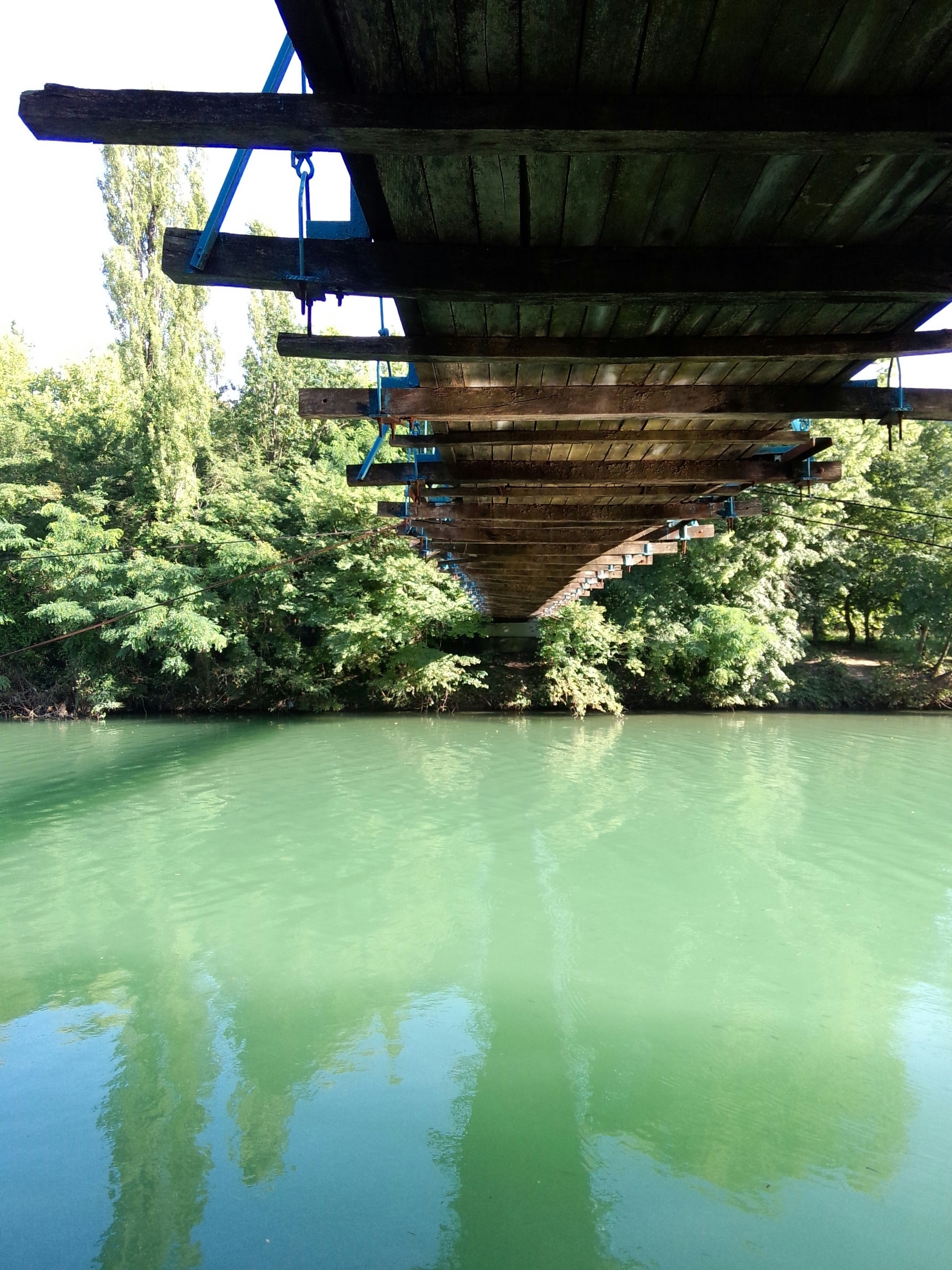 General 2448x3264 bridge water outdoors under bridge green river nature