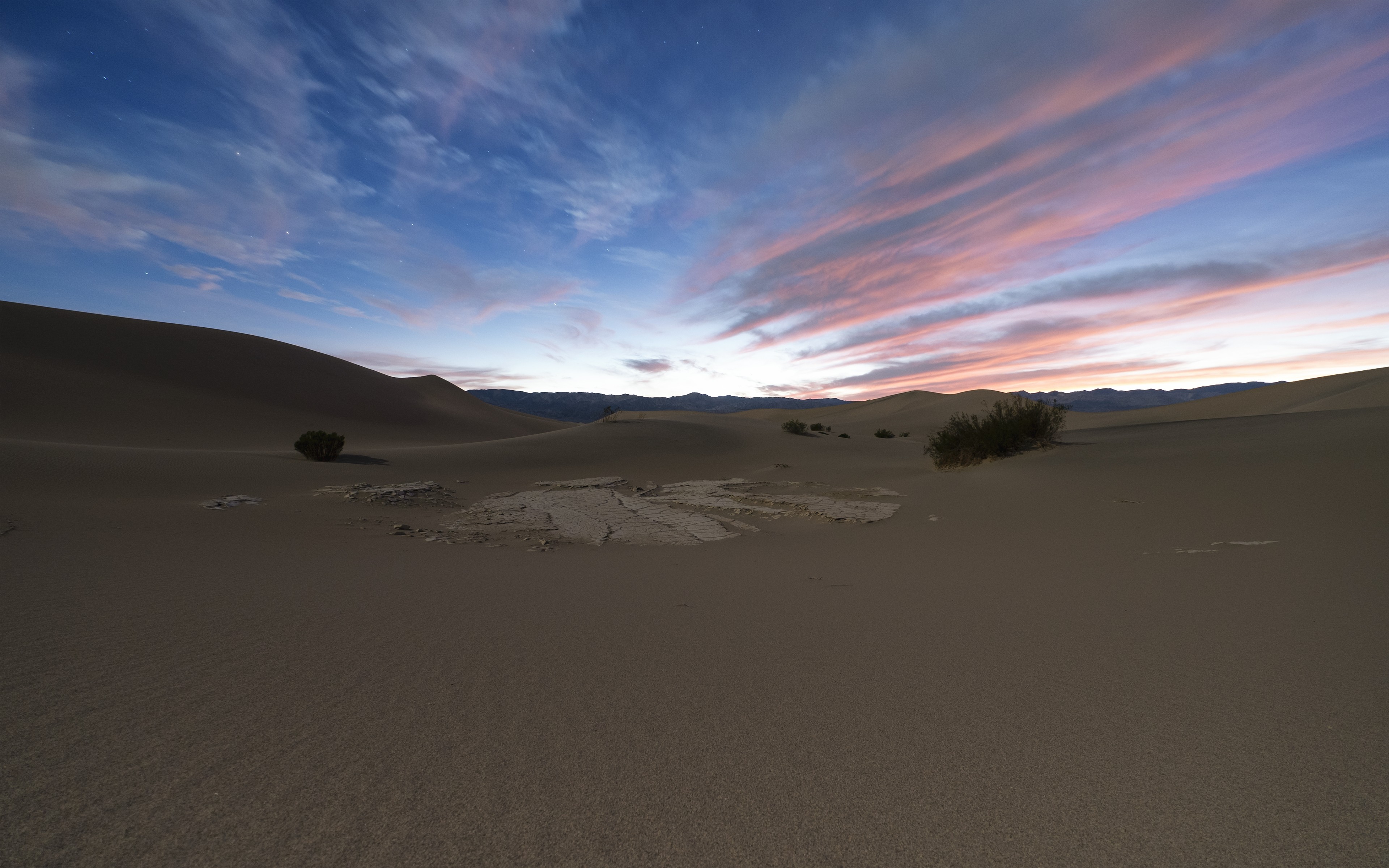 General 3840x2400 landscape desert dunes sunrise hills nature sky