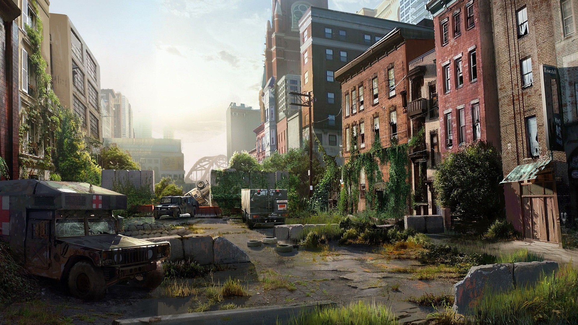 General 1920x1080 The Last of Us apocalyptic futuristic city video games video game art ruins
